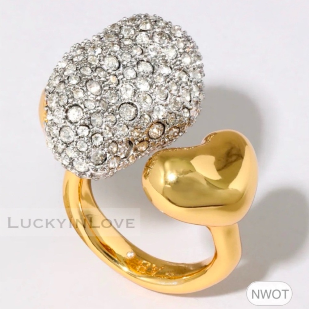 ALEXIS BITTAR • Solanales Crystal Pebble Heart Ring